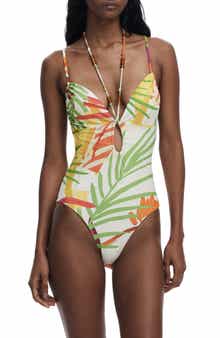 Desigual Beaded One-Piece Swimsuit