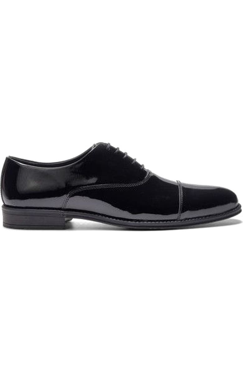 A. Veer Nero Cap-toe Oxford, Main, color, Black Leather
