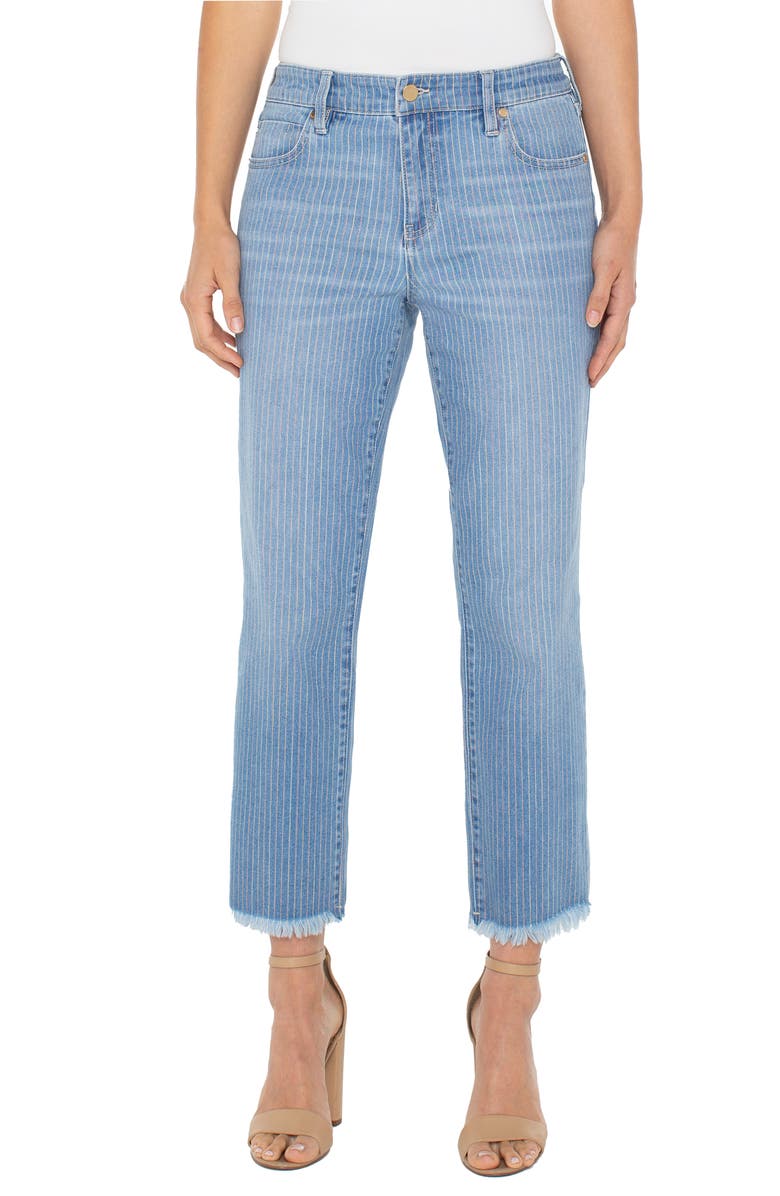 Liverpool Los Angeles Liv Raw Hem Non-Skinny Skinny Jeans, Main, color, 