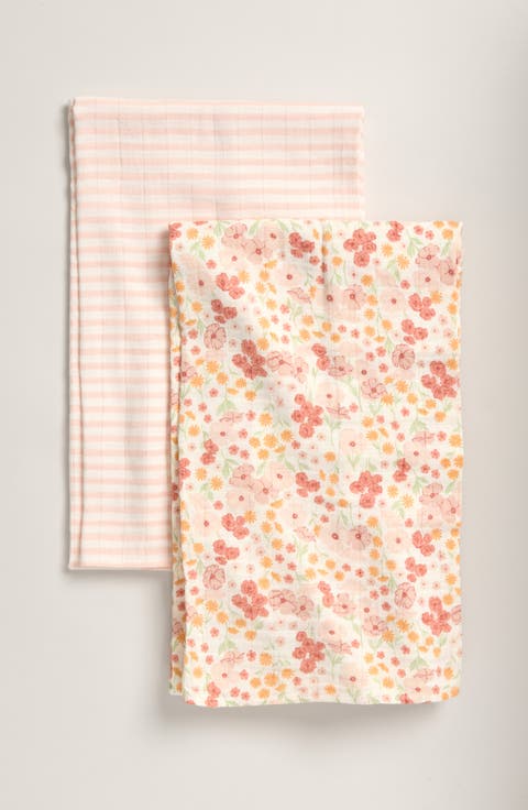 2-Pack Assorted Muslin Swaddles