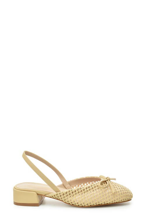 Catherine Catherine Malandrino Slingback Raffia Mule Flat In Beige
