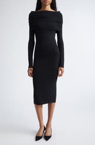 Max Mara Madatti Crystal Embellished Two-Piece Sweater Dress