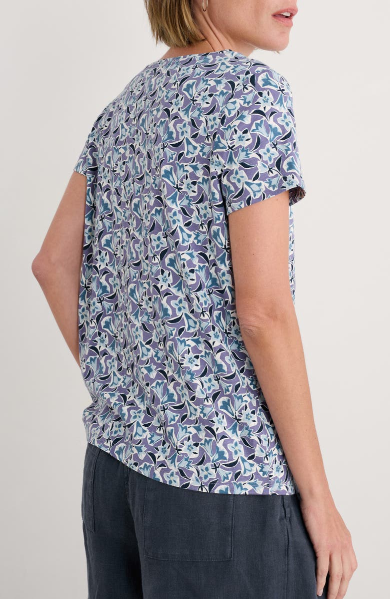 Seasalt Cornwall Appletree Keyhole T-Shirt, Alternate, color, Paper Bellflower Bilberry