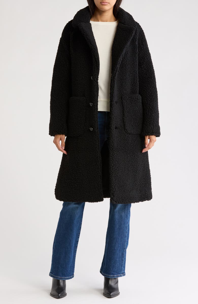 Lucky Brand Patch Pocket Teddy Coat, Alternate, color, 