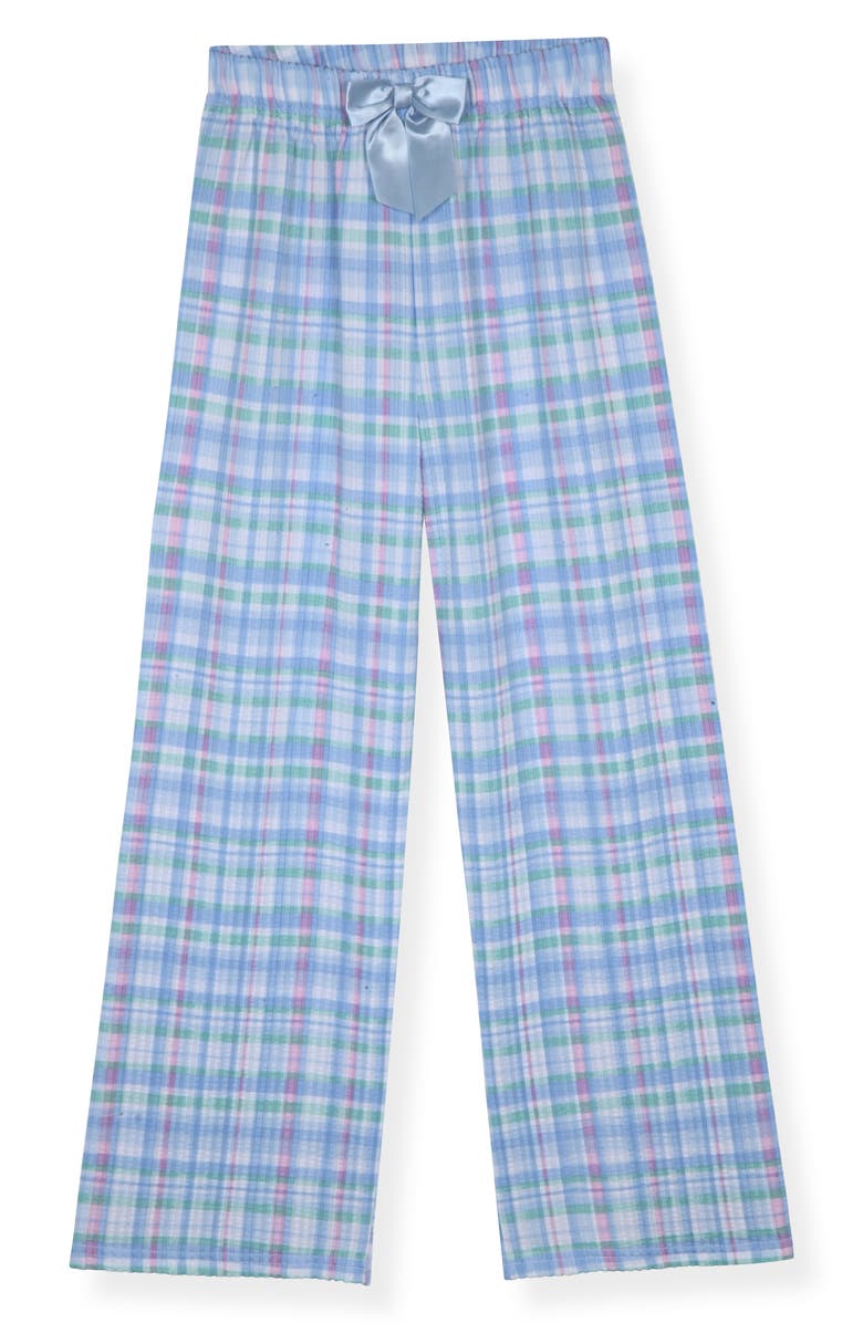 SLEEP ON IT Kids Dream Graphic T-Shirt & Plaid Pajama Pants Set, Alternate, color, Blue