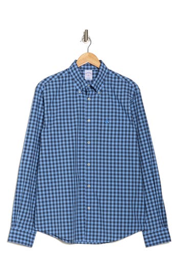 Brooks Brothers Regular Fit Gingham Cotton Button-down Shirt