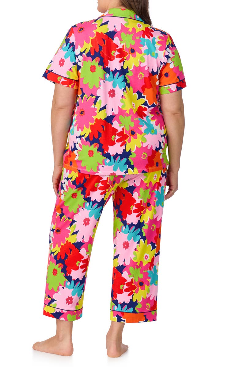 BedHead Pajamas x Trina Turk Print Crop Stretch Jersey Pajamas, Alternate, color, 