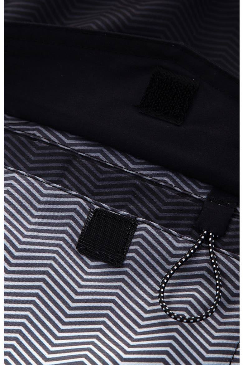 Quick-Dry Swim Trunks with Elastic Waist, Alternate, color, Black