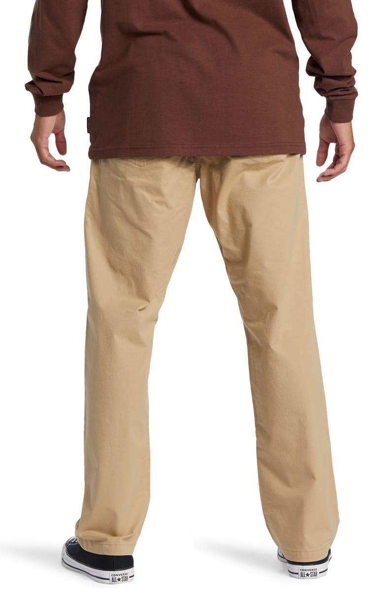 Quiksilver DNA Beach Organic Cotton Twill Pants, Alternate, color, Khaki