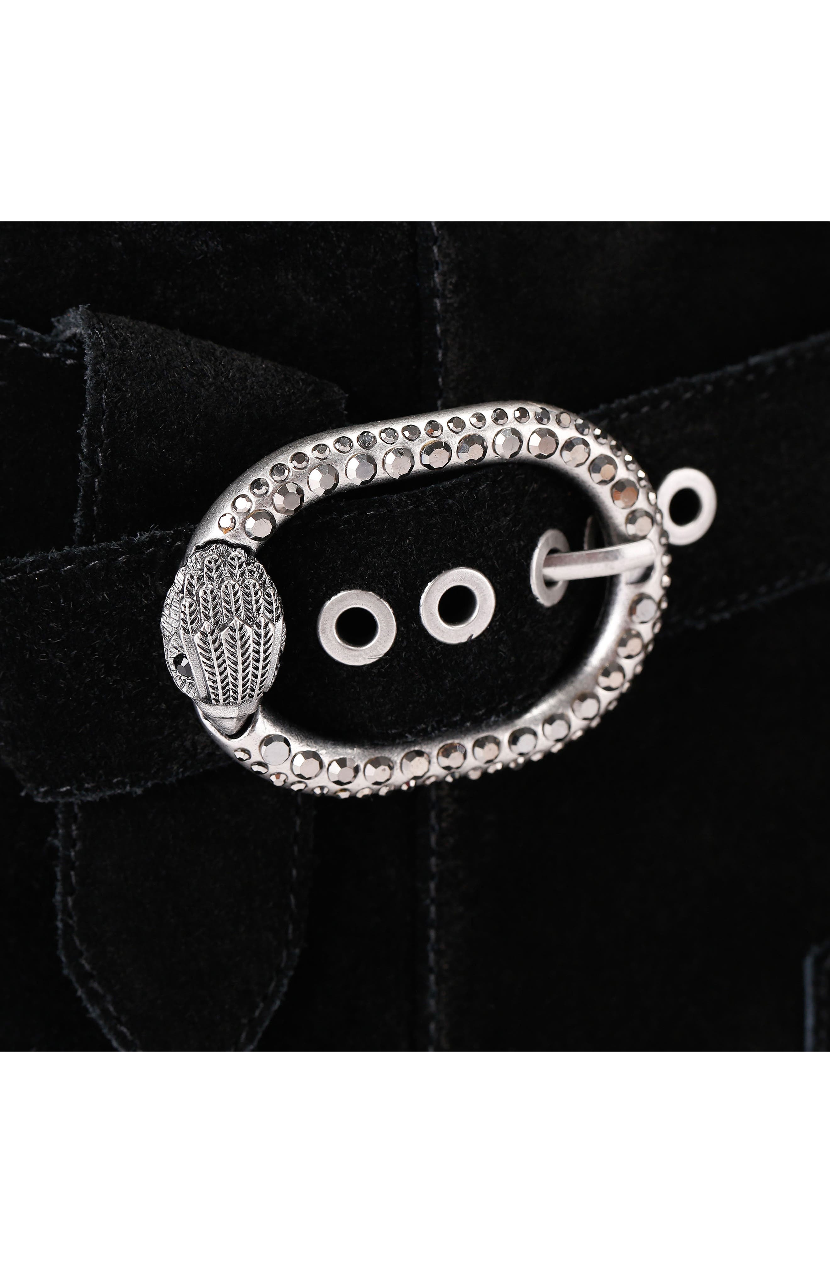 Kurt Geiger London Mayfair Buckle Bootie, Alternate, color, Black