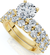 Bliss Diamond 2 1/2Ct Celeste Diamond Engagement Ring Set 10K Gold Lab Grown