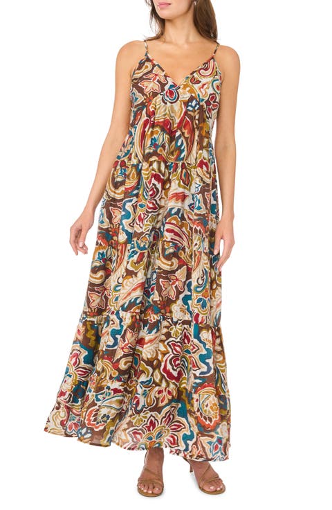 Sleeveless Tiered Maxi Dress