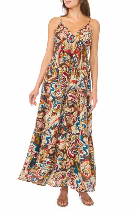 Sleeveless Tiered Maxi Dress