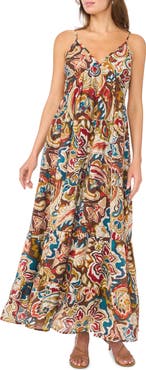 Halogen® Sleeveless Tiered Maxi Dress