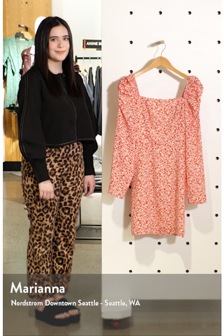 Puff Sleeve Long Sleeve Minidress video