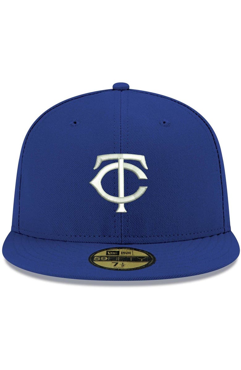 New Era Men's New Era Royal Minnesota Twins White Logo 59FIFTY Fitted Hat, Alternate, color, Royal