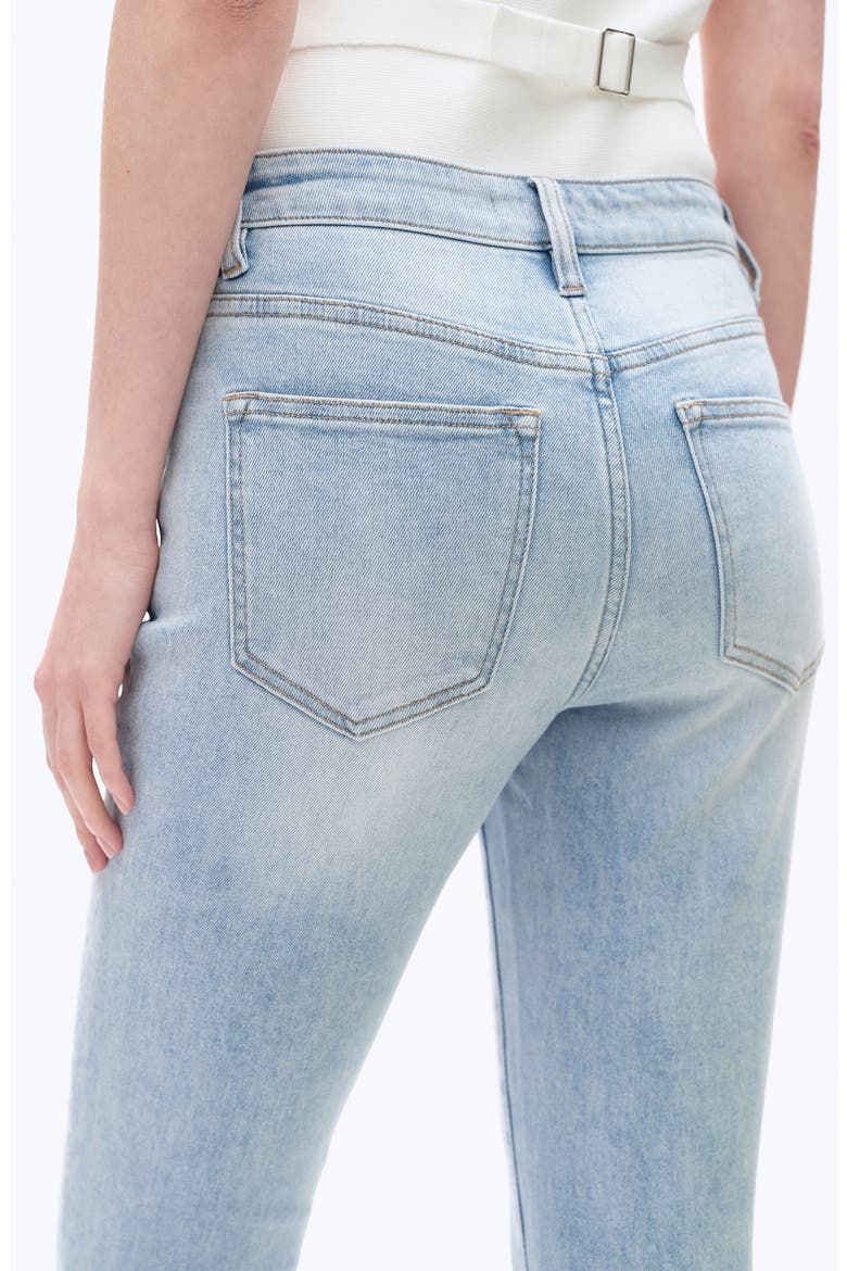 High Waist Straight Leg Jeans, Alternate, color, LIGHT BLUE