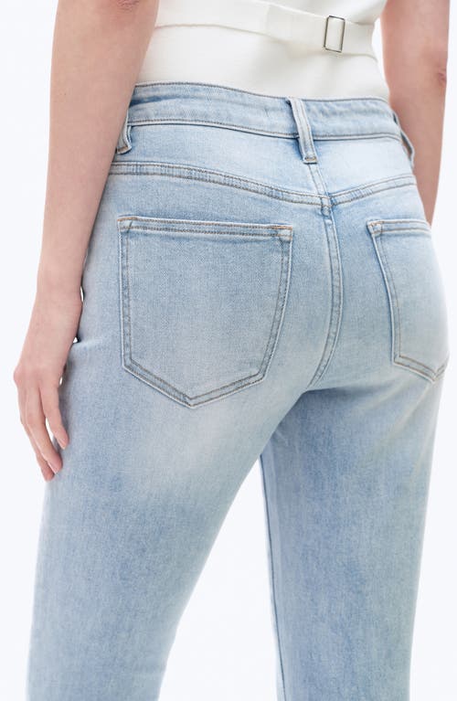 Bayeas High Waist Straight Leg Jeans In Blue