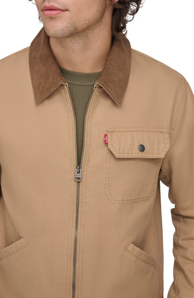 Levi's Lightweight Cotton Twill Utility Jacket, Alternate, color, Tan