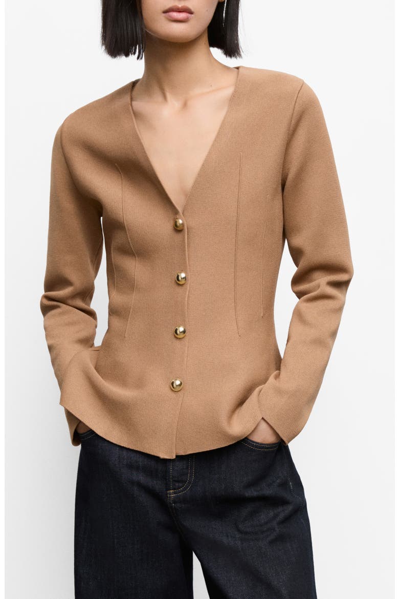 Tona Sweater Jacket, Main, color, MEDIUM BROWN