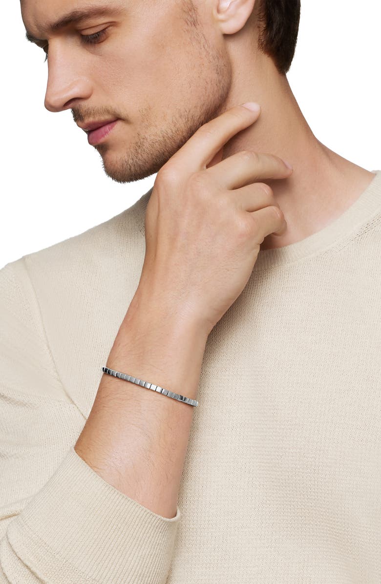 David Yurman Spiritual Beads Cushion Bracelet in Sterling Silver, 4mm, Alternate, color, Silver