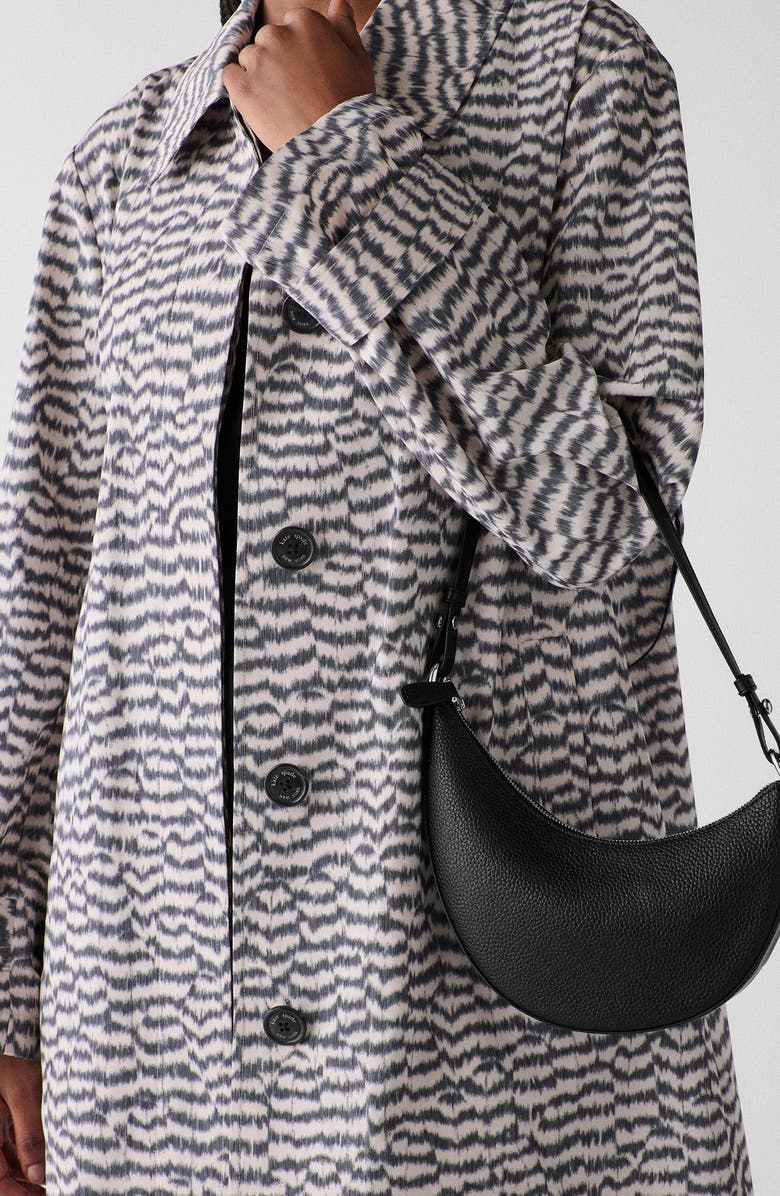 Kate Spade New York mini duo pebble leather crossbody bag, Alternate, color, Black/ Silver