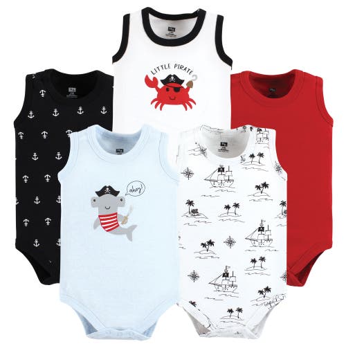 Hudson Baby Soft Cotton Sleeveless Bodysuits In Multi