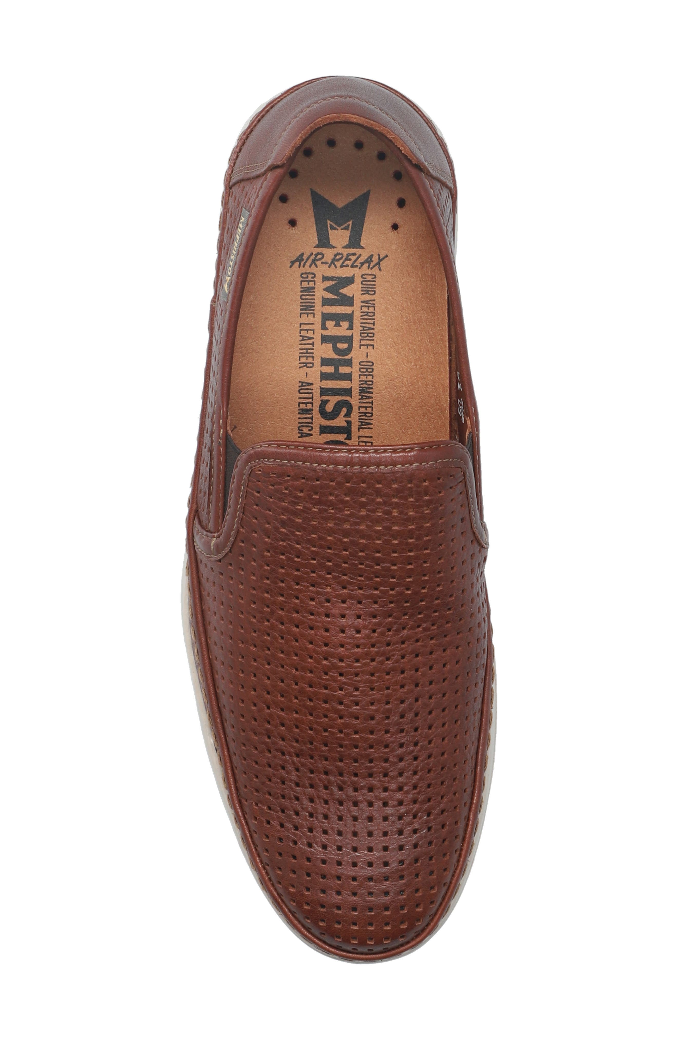 Hadrian Perforated Slip-On, Alternate, color, HAZELNUT