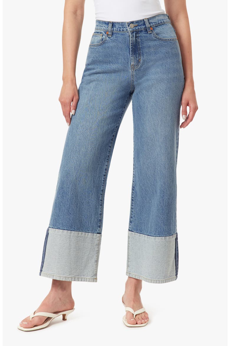Ankle Cuff Wide Leg Jeans, Main, color, ADRIFT