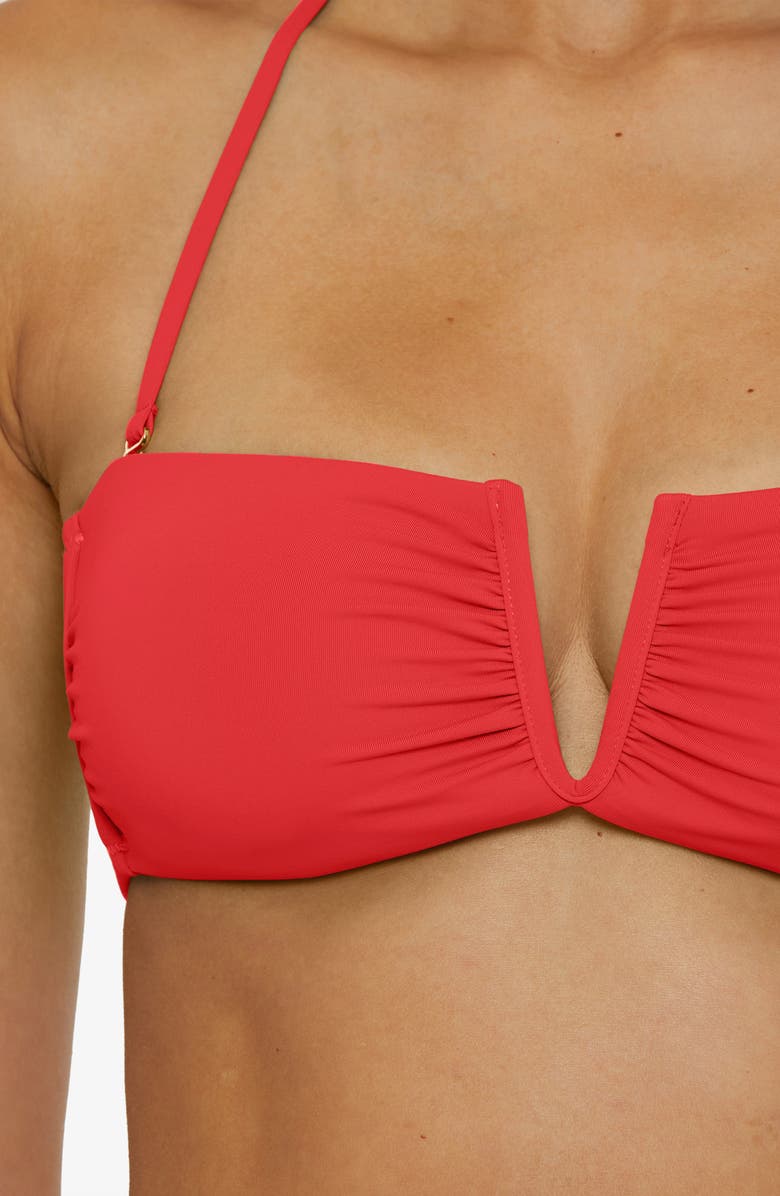 Becca Color Code Bandeau Bikini Top, Alternate, color, Fire