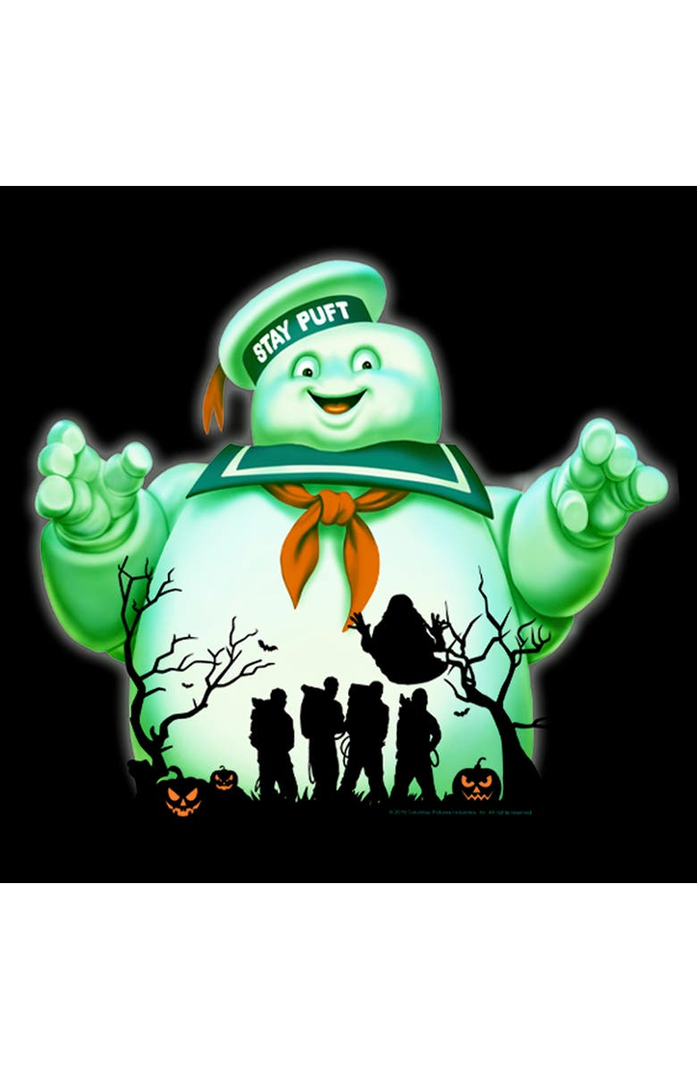 Ghostbusters Men's Ghostbusters Halloween Stay Puft Marshmallow Man  Graphic T-Shirt, Alternate, color, Black