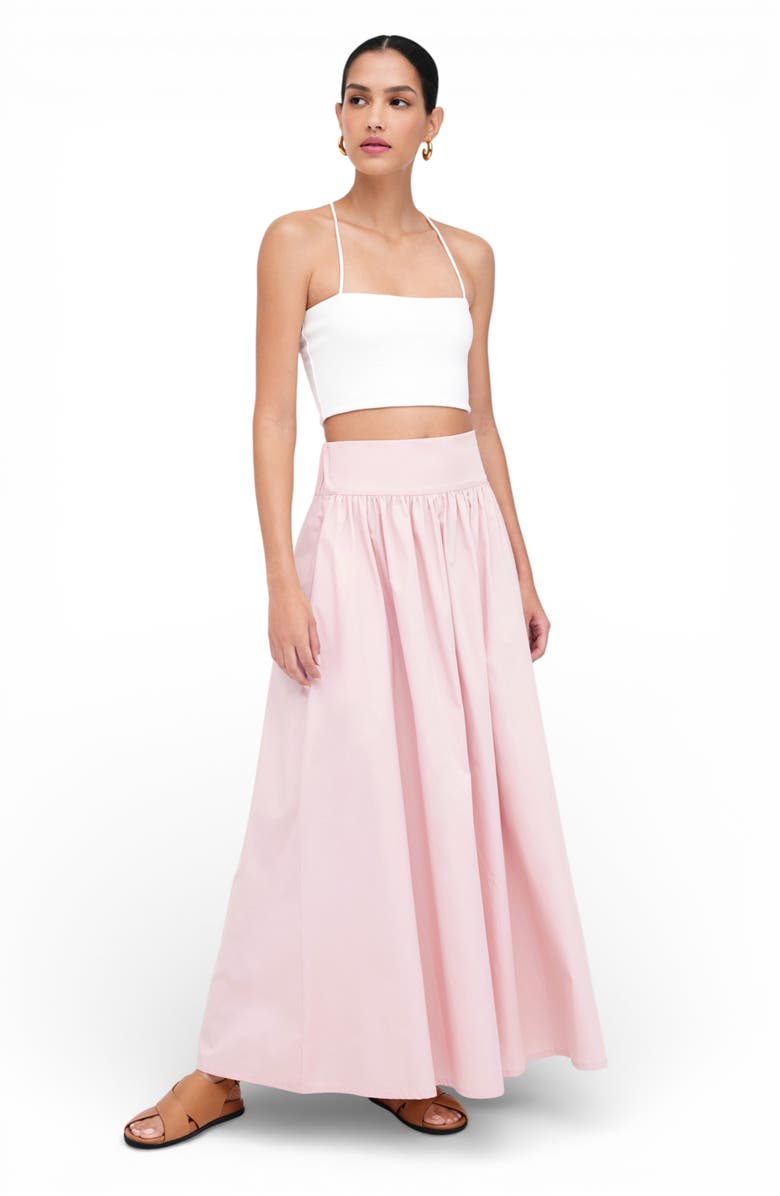 Marcella Raven Cotton Poplin Maxi Skirt, Alternate, color, Pink