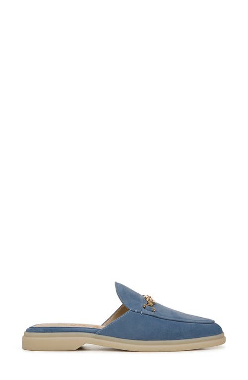 Sam Edelman Kira Bit Mule Blue Stone Leather In Bluestone