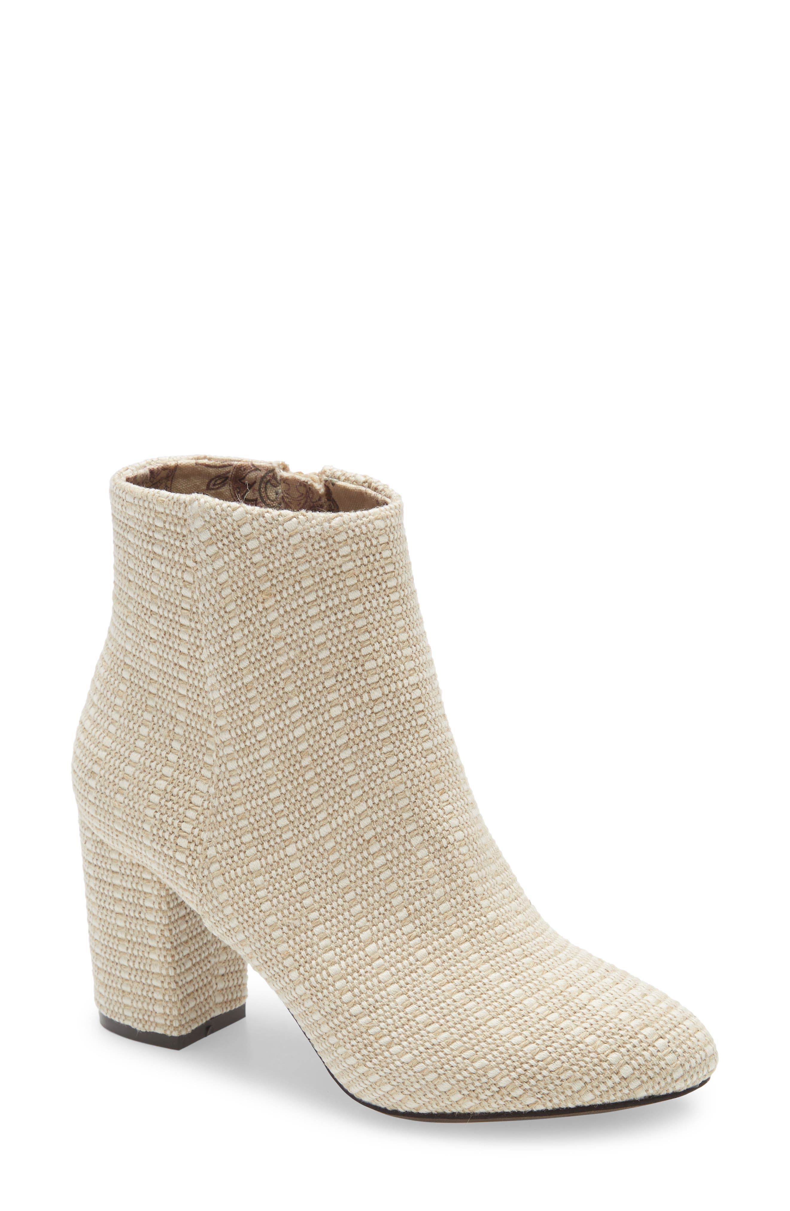 Band of Gypsies Andrea Bootie, Main, color, NATURAL JUTE FABRIC