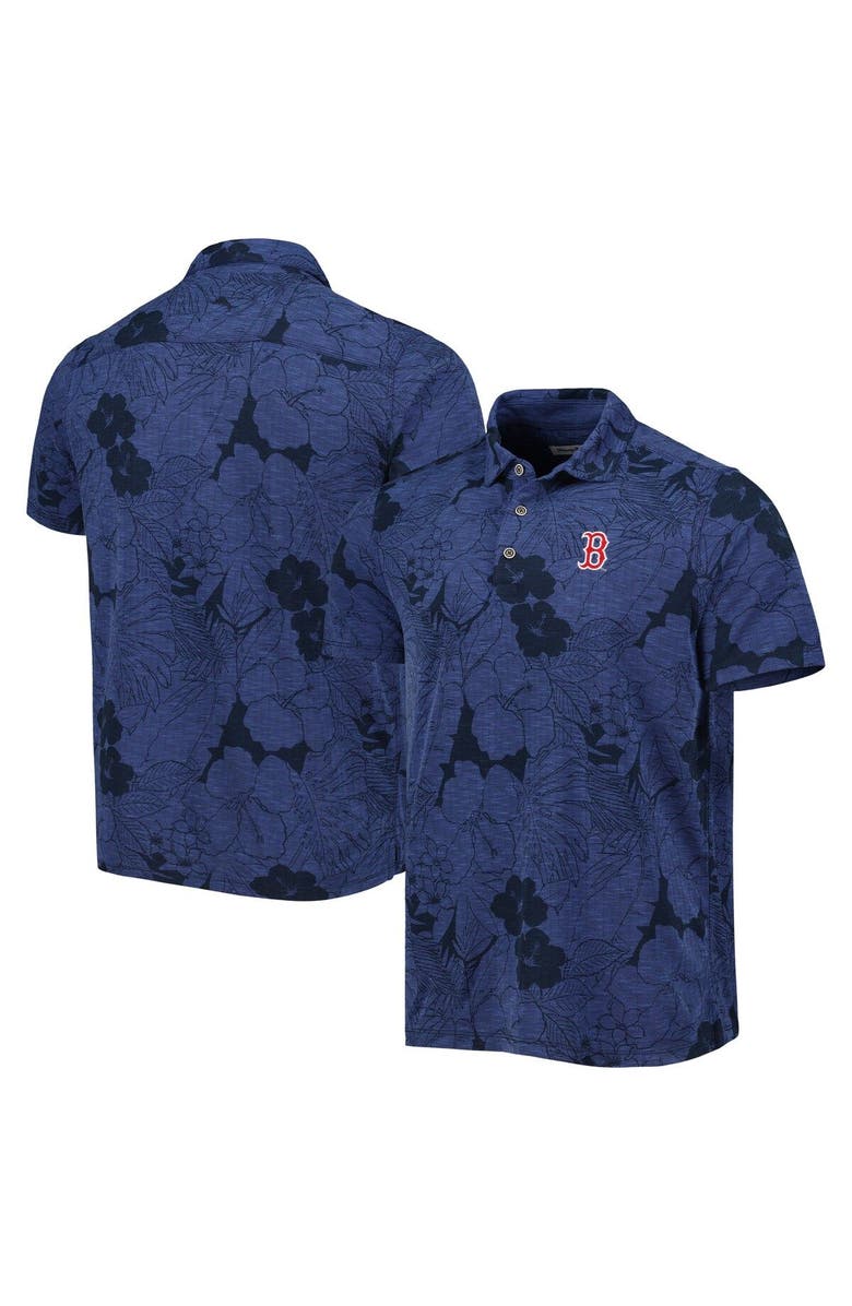 Tommy Bahama Men's Tommy Bahama  Navy Boston Red Sox Blooms Polo, Main, color, 