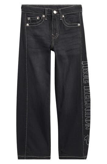 True Religion Kids' Becca Straight Leg Pants In Black