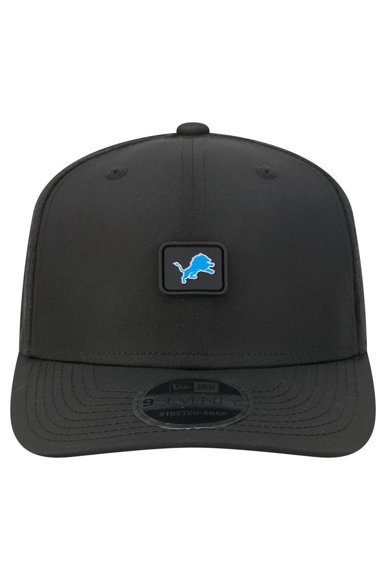 Men's New Era Black Detroit Lions Micro Badge 9SEVENTY Adjustable Hat, Alternate, color, Black