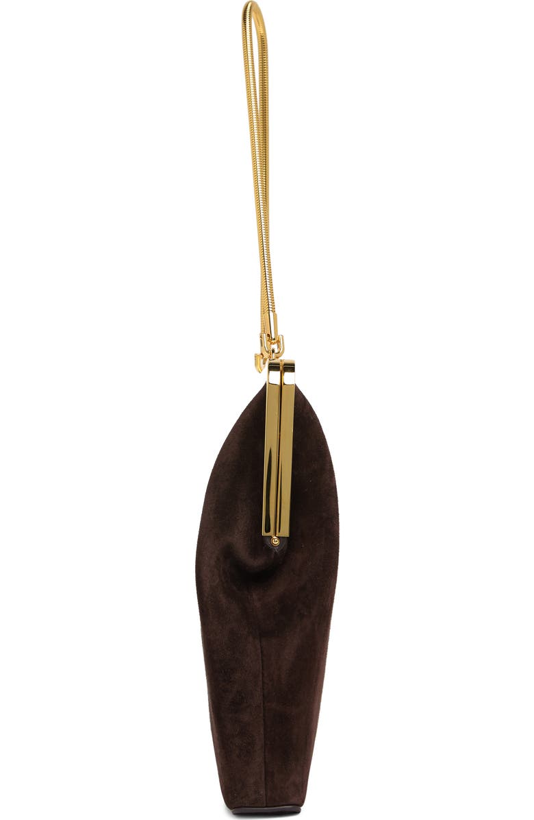 Khaite Lilith Suede Evening Bag, Alternate, color,