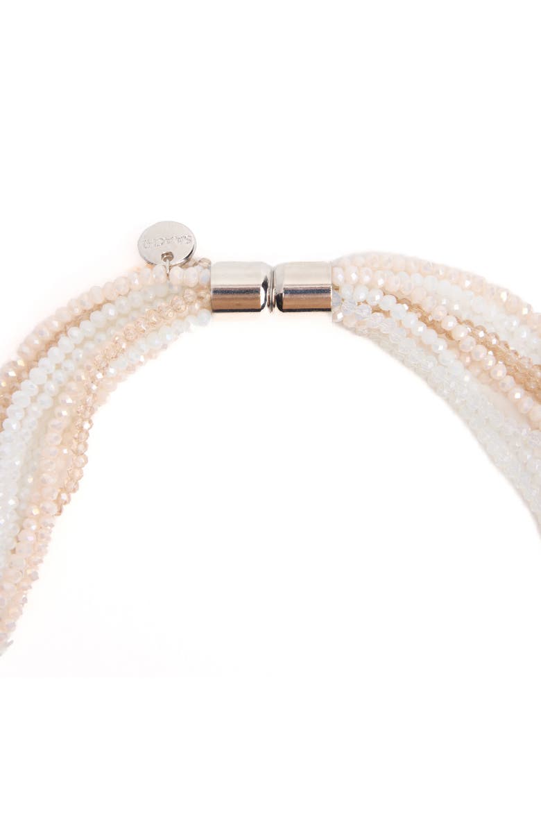 SAACHI Multi Strand Beaded Necklace, Alternate, color, White