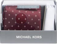 Michael Kors Kemble Dot Tie & Pocket Square Set
