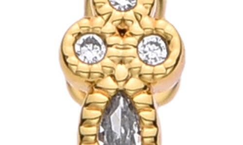 Eye Candy Los Angeles Emy Stone Hoop Earrings