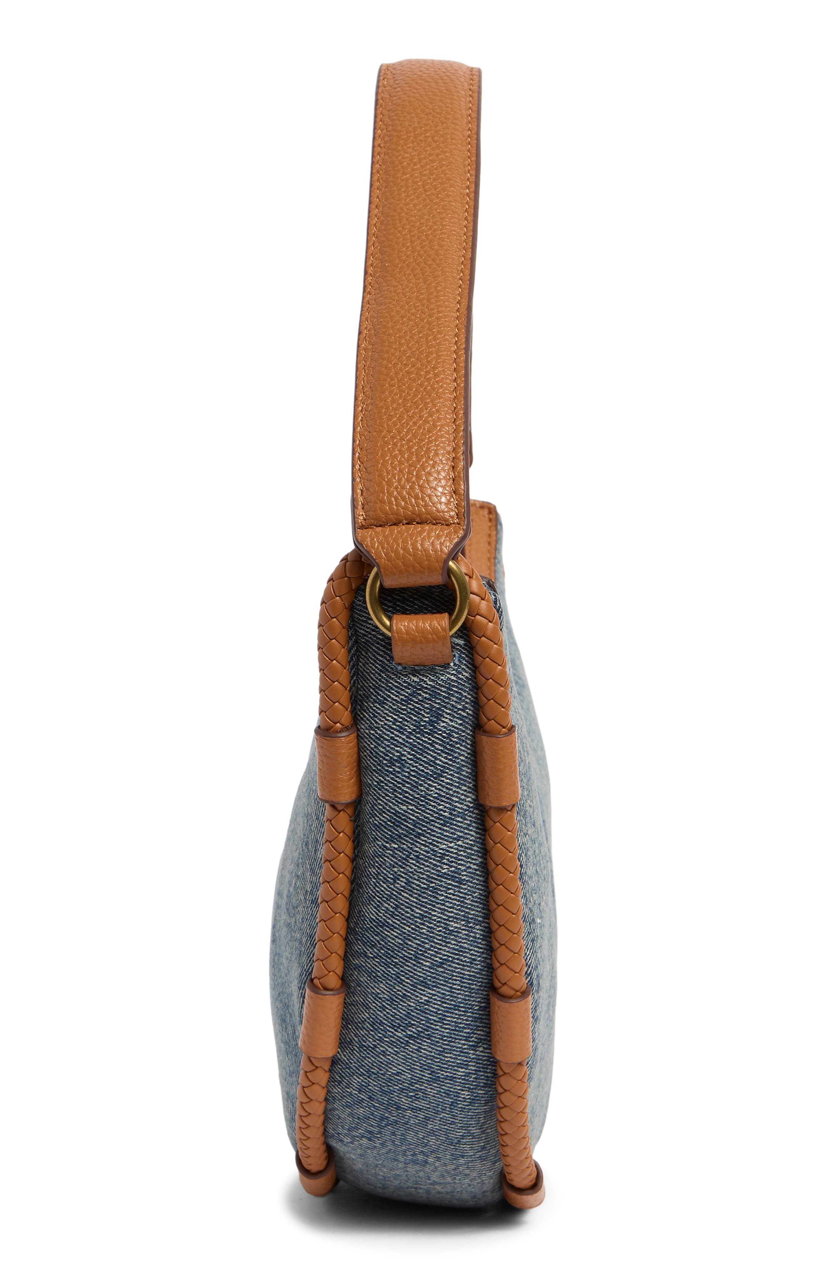 Lucky Brand Ezri Denim Shoulder Bag, Alternate, color, Denim