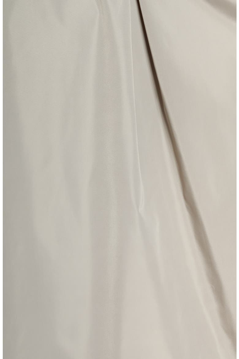 Ruched Sleeve Packable Rain Jacket, Alternate, color, TAUPE