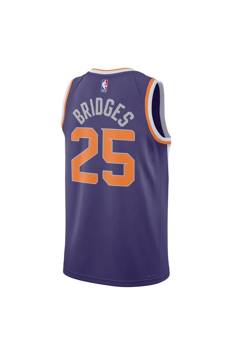 Nike Unisex Nike Mikal Bridges Purple Phoenix Suns Swingman Jersey - Icon Edition, Alternate, color, 