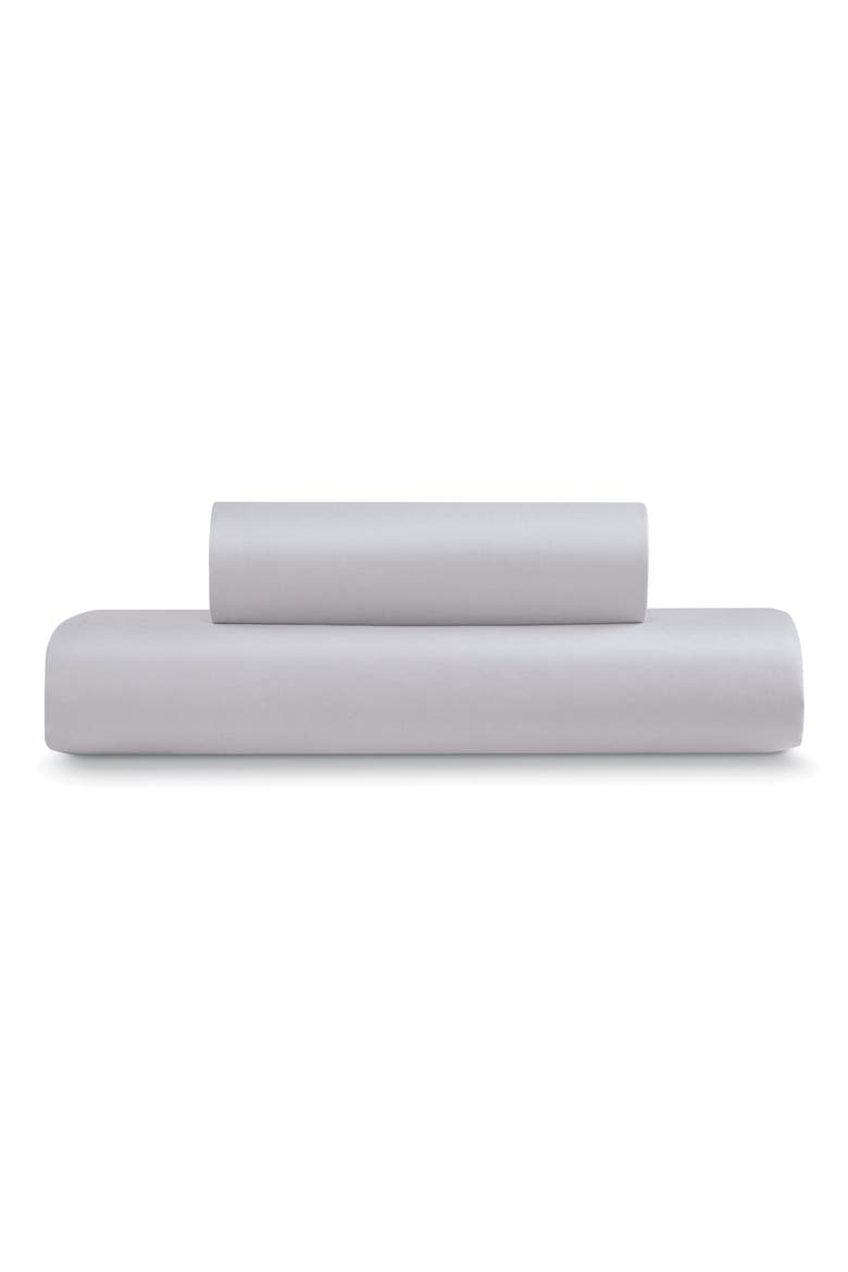Triple Brushed Duvet Cover & Sham Set, Alternate, color, SILVER