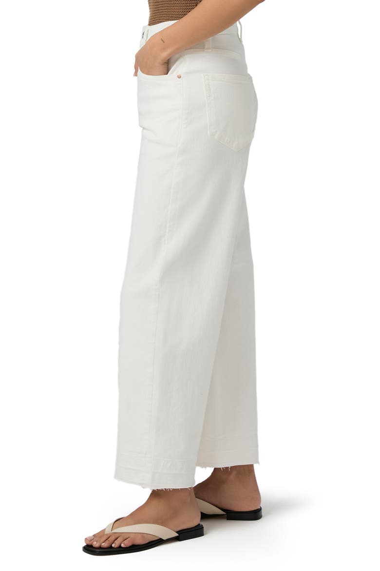 Arellia Ankle Barrel Leg Jeans, Alternate, color, TONAL ECRU WIDE UNDONE HEM