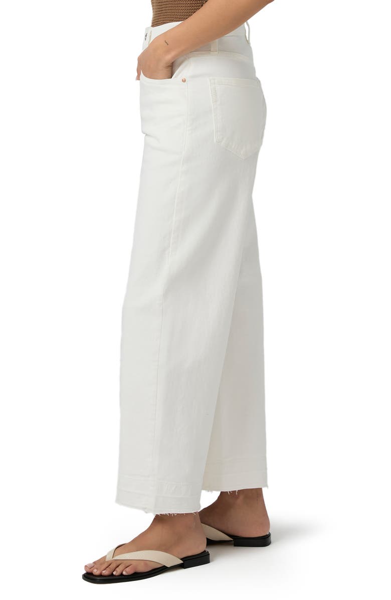 PAIGE Arellia Ankle Barrel Leg Jeans, Alternate, color, Tonal Ecru Wide Undone Hem