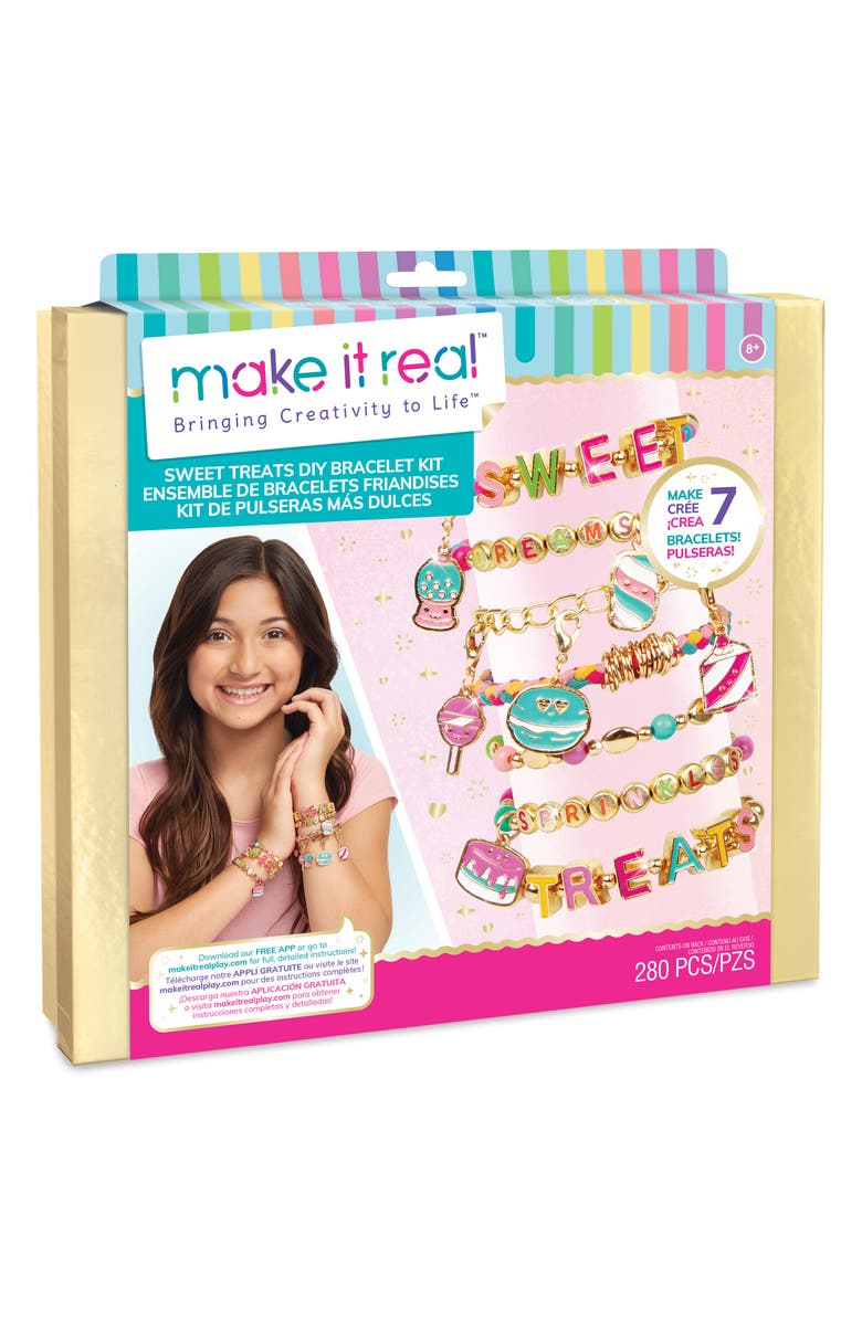 Make It Real Sweet Treats DIY Bracelet Kit, Main, color, Assorted/Multi