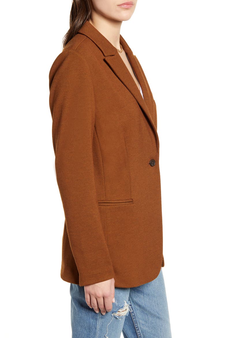 Knit Blazer, Alternate, color, BROWN DACHSHUND
