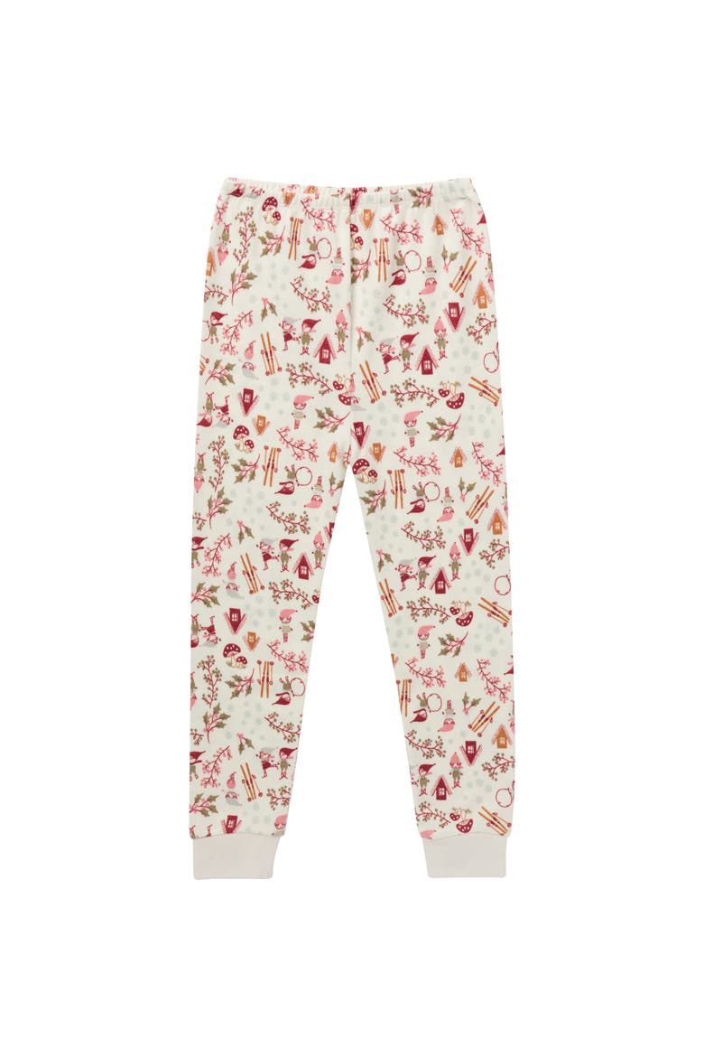 Hacci Sung Fit Footless Pajama Set, Alternate, color, Winter Joy